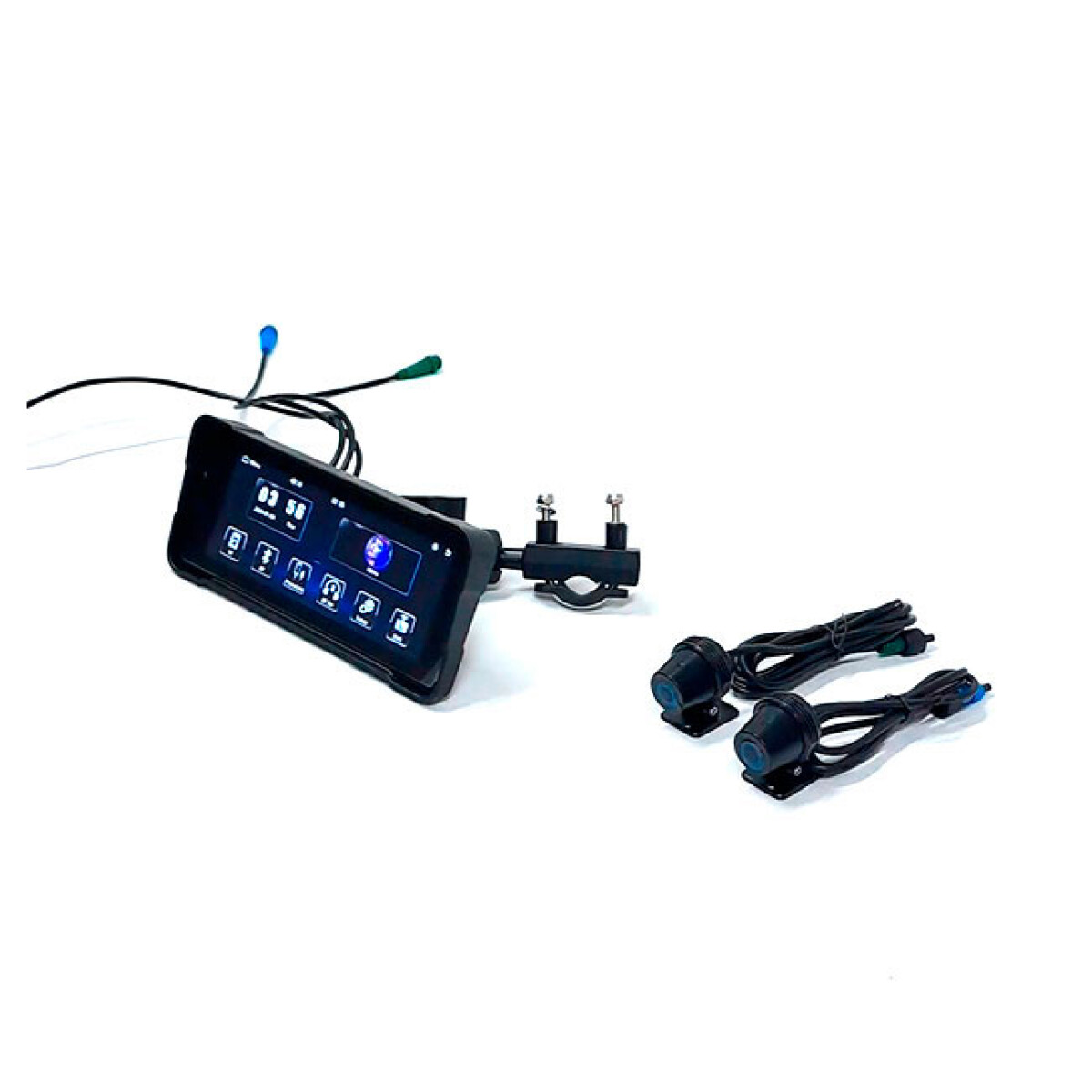 AUDIO E IMAGEN - PANTALLA MULTIMEDIA C/CAMARAS PARA MOTO 7 PULGADAS - 