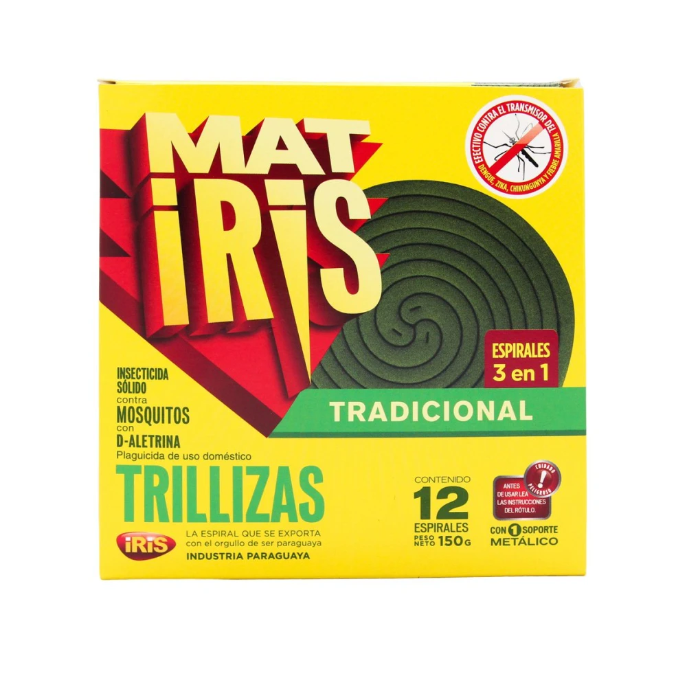 MATIRIS ESPIRALES TRILLIZAS CJ X 12 UNID
