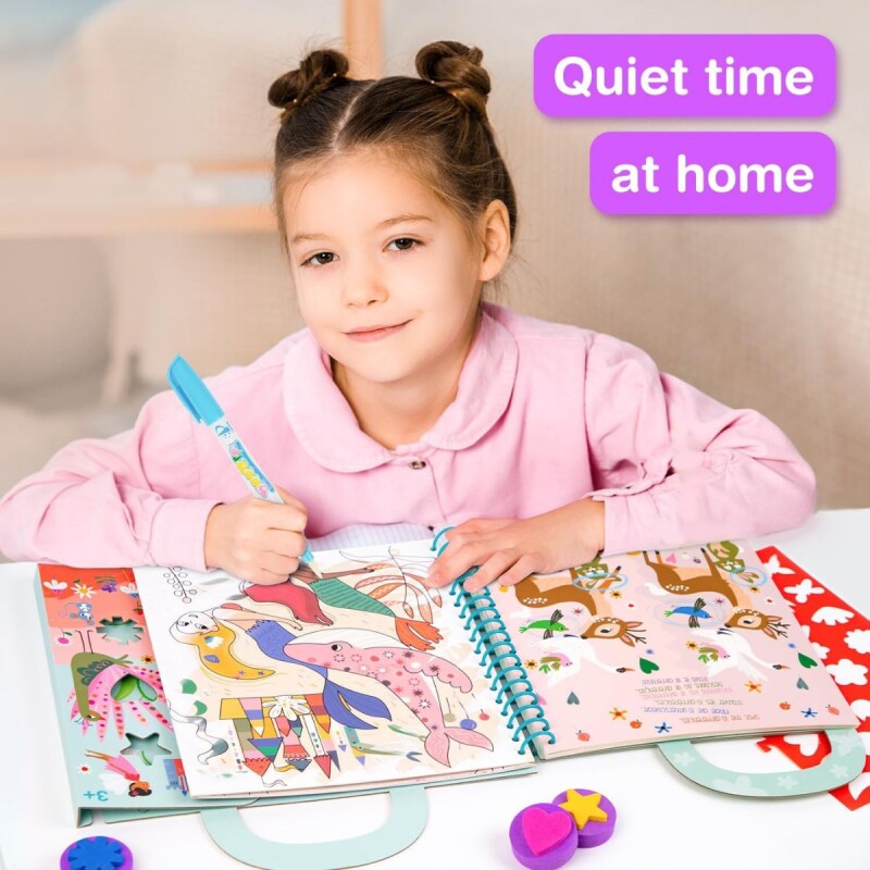 AVE3EN1 Libros Para Colorear Con Agua 3 En 1 Avenir 3+ - Princesas
