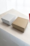 Caja eco 04 - 12x12x6 cm. REVERSIBLE BLANCO - MADERA