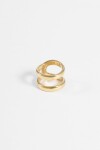 Anillo acero doble dorado