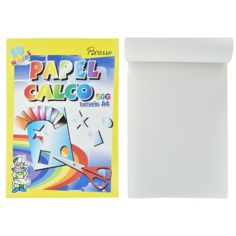 BLOCK PAPEL CALCO PICASSO TAMAÑO A4 10 HOJAS BLOCK PAPEL CALCO PICASSO TAMAÑO A4 10 HOJAS