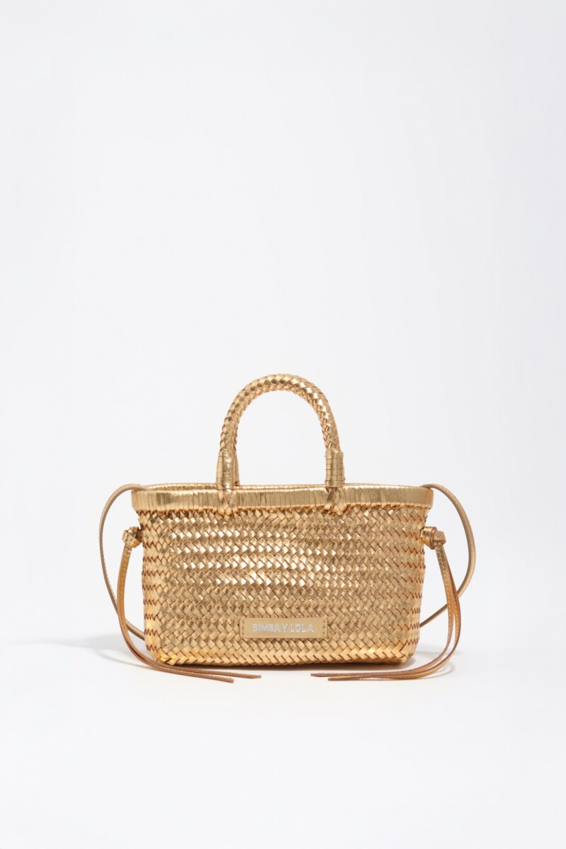 BOLSO MINI TRENZADA Oro