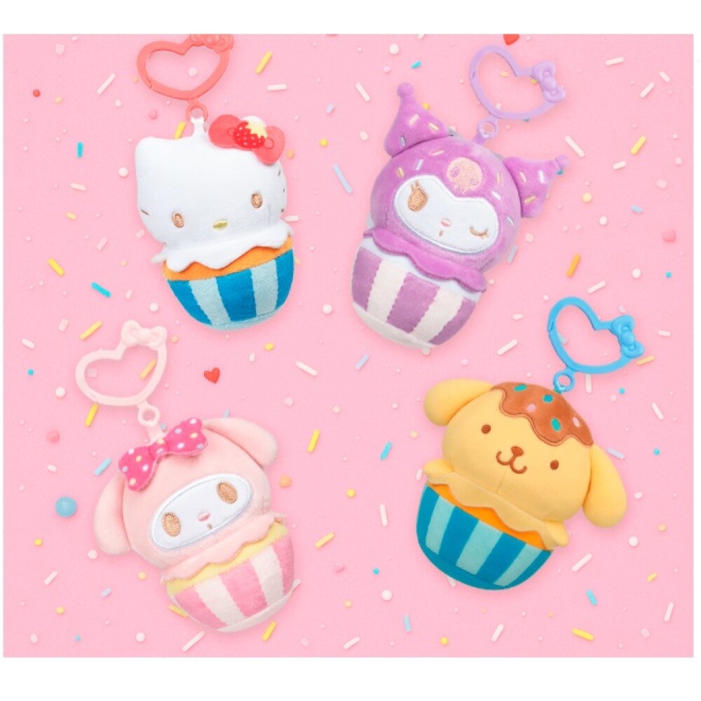 Peluche Hello Kitty con Clip HELLO KITTY PLUSH CLIP 4""""HKT0012