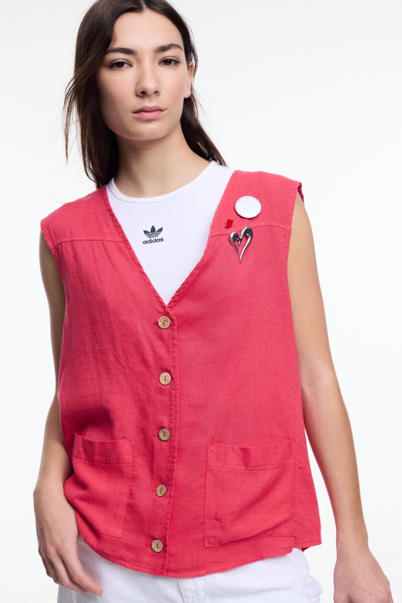 CHALECO BOLSILLOS Rojo
