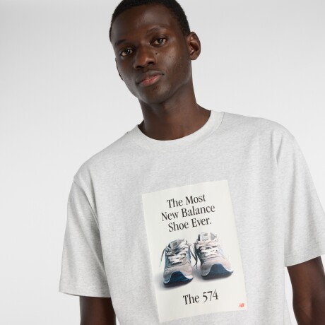Remera New Balance de Hombre - - MT61B0WFAHH WHITE