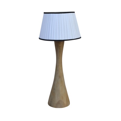 LÁMPARA DE PIE MADERA NATURAL-BEIGE M-24236