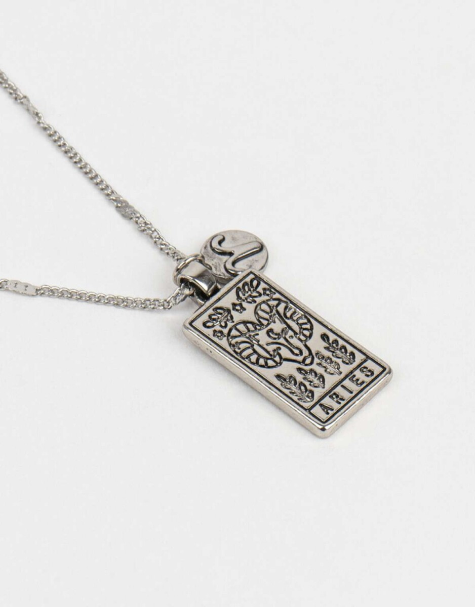 Cadena Con Dije De Zodíaco Cáncer - Plateado 