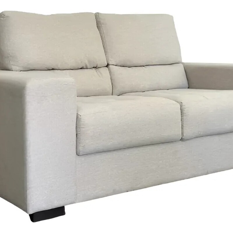 SOFA 2 CUERPOS - TELA RUSTICA CLARA SOFA 2 CUERPOS - TELA RUSTICA CLARA
