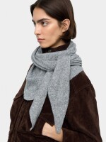 Chal De Punto De Lurex gris