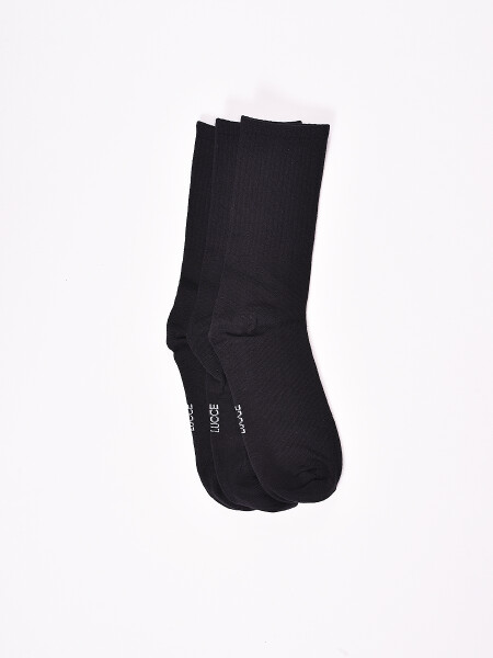 MEDIAS PACK X3 NEGRO