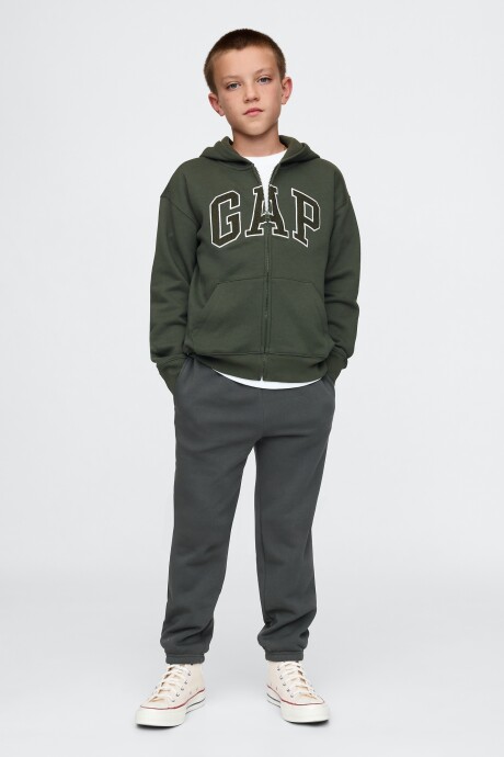 Canguro Logo Gap Con Cierre Niño Evergreen 585