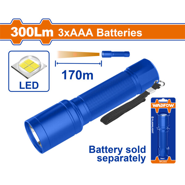 LINTERNA 300LM 130M WADFOW WFL2403 LINTERNA 300LM 130M WADFOW WFL2403