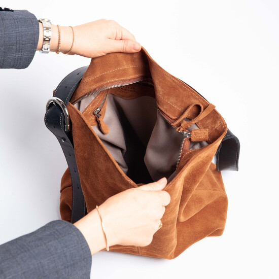 Cartera Loria Studio Bucket Marron 0