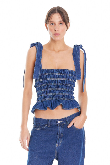 Top Mon Denim Deep Blue