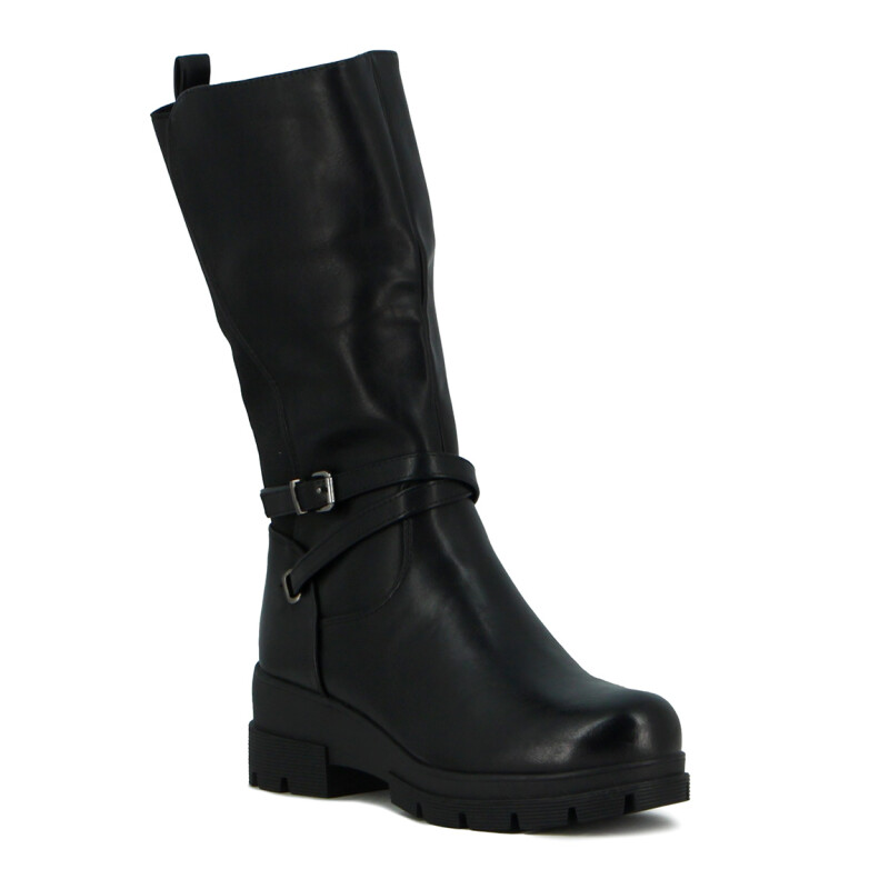 Botas Mujer Darkness Caña Media Negro