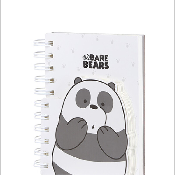 Cuaderno espiral con libreta Escandalosos Panda