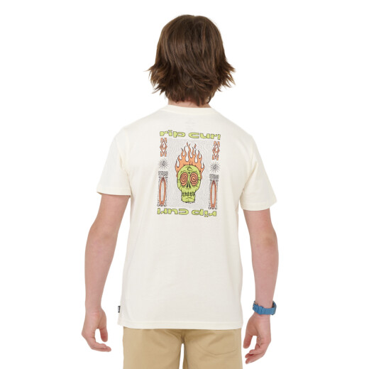 Remera Rip Curl Cosmic Skull Niño - Blanco Remera Rip Curl Cosmic Skull Niño - Blanco
