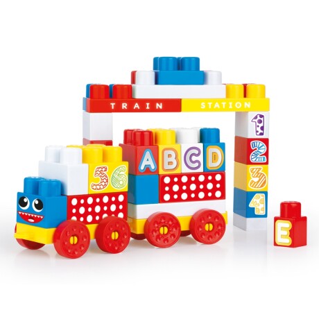 Juego de Encastre Dolu Mega Blocks Tren 45 Piezas 001