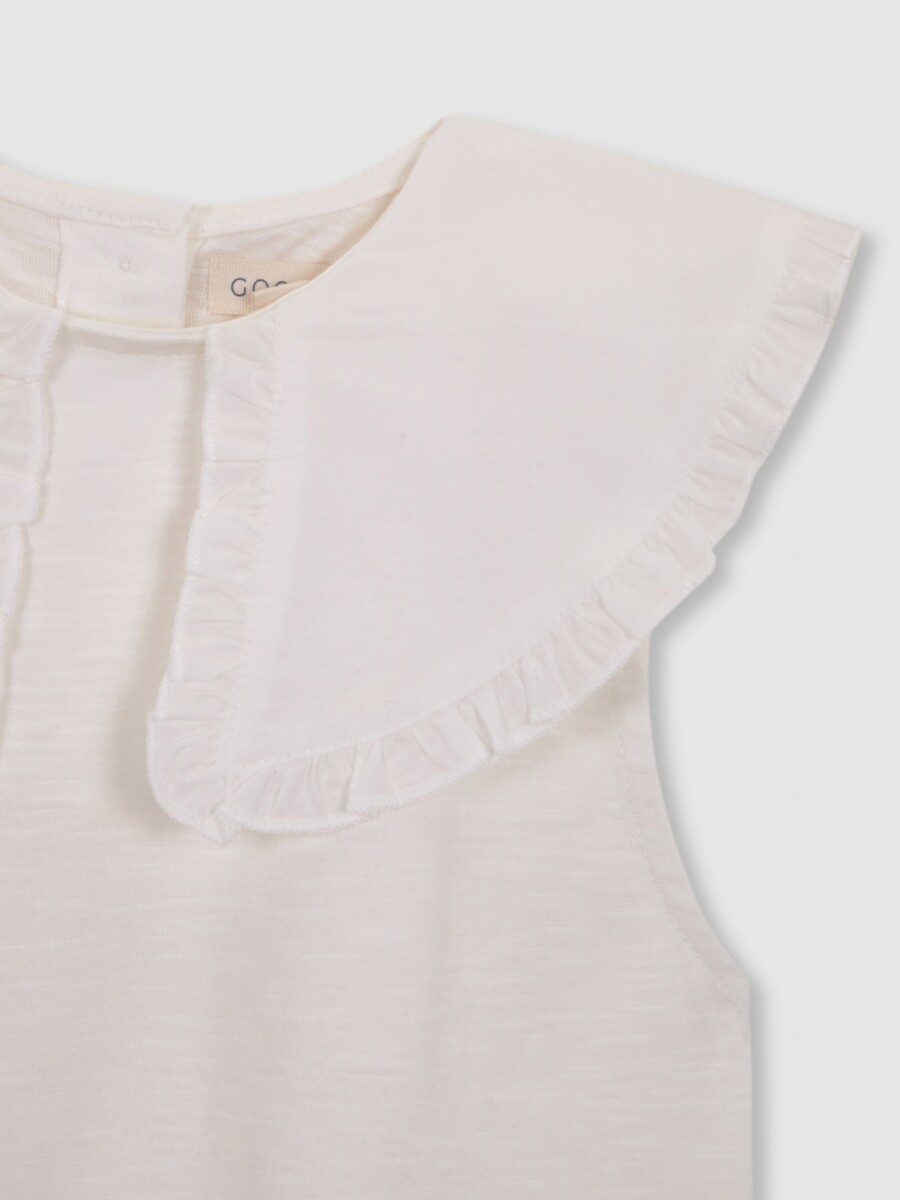 Camiseta De Punto Bobo Blanco Roto