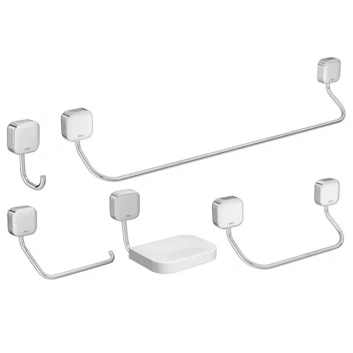 Kit Accesorio Deca 5 Piezas Bronce Cromado Pix 