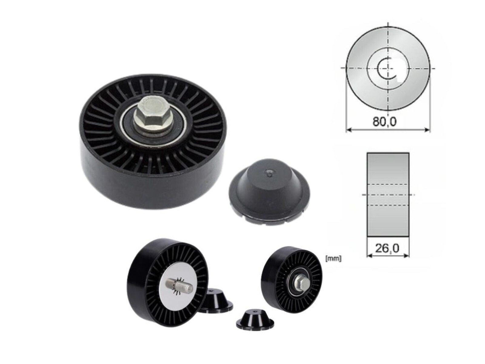 Tensor Guia Correa BMW X5 3.0 Si (E70)/X1 28I (E84)/325I (E90)/525I (E60)/530 (E60)/330I (E90) 03-15 