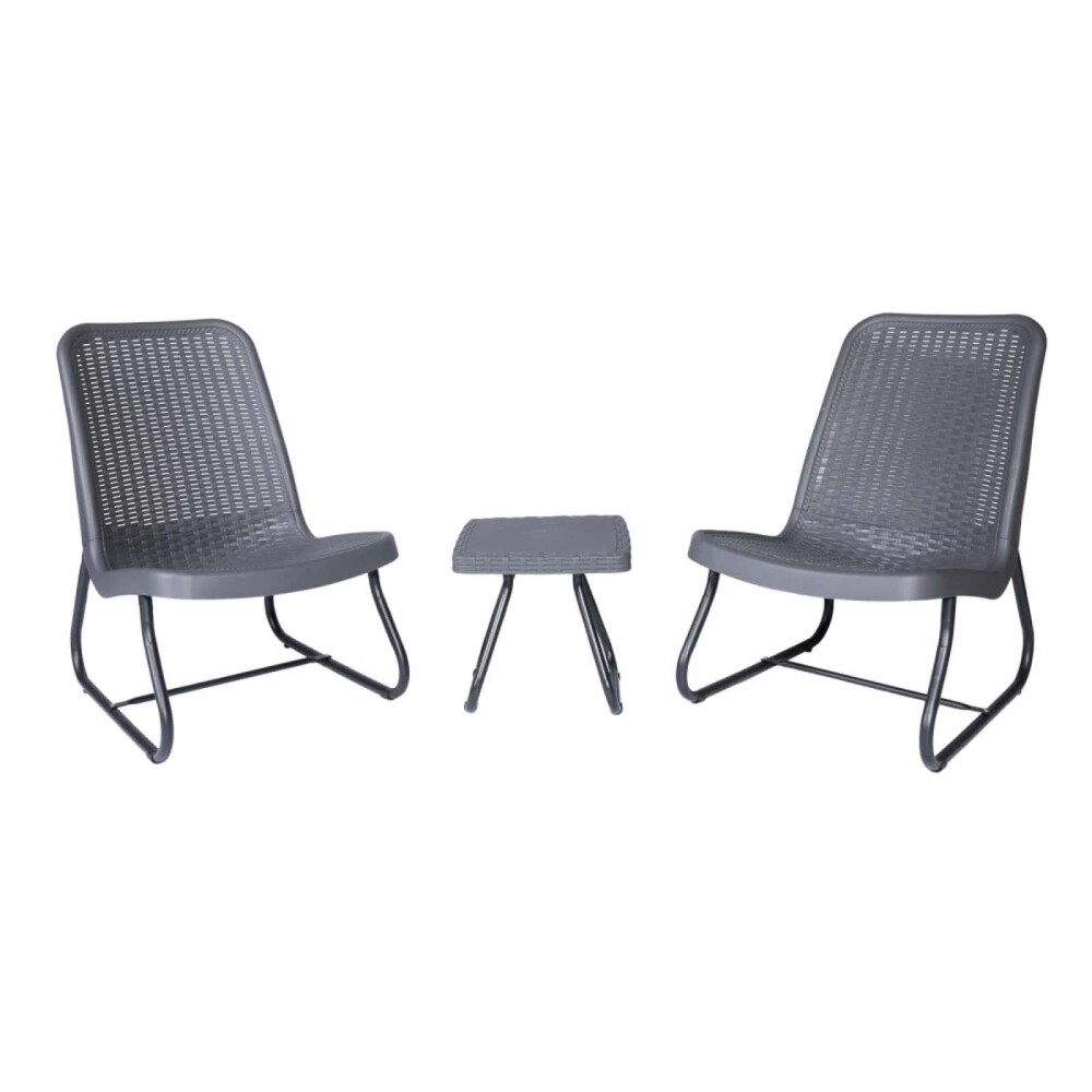 SET DE TERRAZA POLIPROPILENO GRIS BRISA