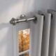 Barrote cortina metal Eurometal 1,5m + 2 soportes GRIS OSCURO