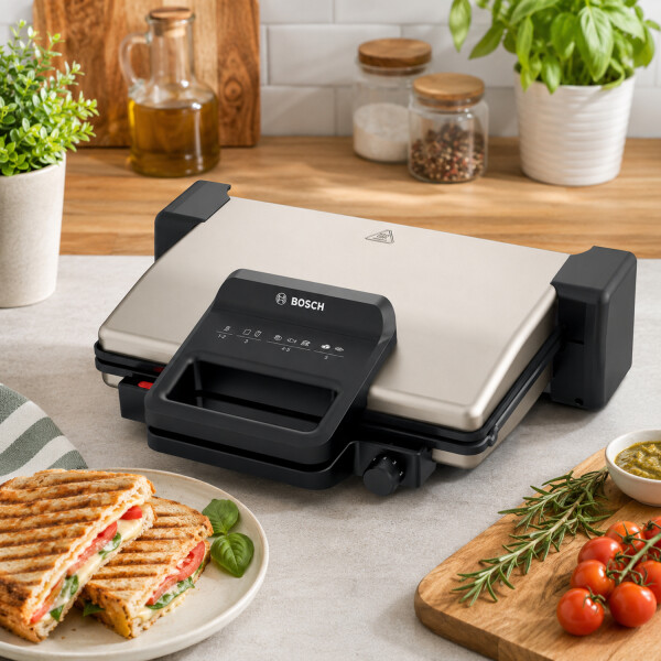 Parrilla Eléctrica Bosch Grill Multifuncional 2000w Tcg3302 PARRILLA SANDWICHERA BOSCH GRILL TCG3302