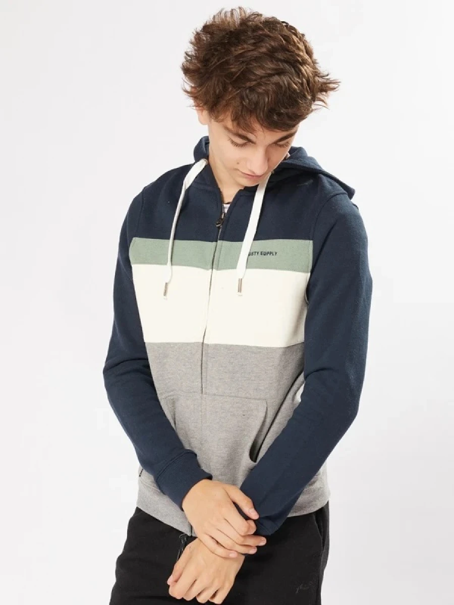 CAMPERA RUSTY BAVIO - GRIS AZUL 