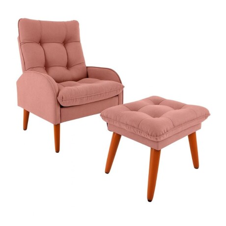 POLTRONA + PUFF NANTES - ROSADO POLTRONA + PUFF NANTES - ROSADO