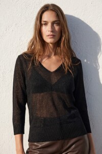 Sweater Lurex Negro