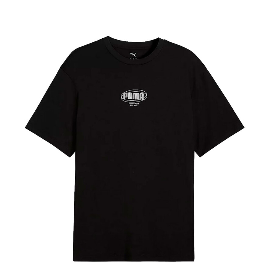 Remera de Hombre Puma Logo Lab Relaxed Story 1 Negro