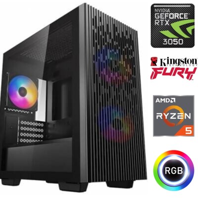 Equipo Gamer Ryzen 5 5600GT, 16GB, 1TB NVMe, RTX 3050 6GB Equipo Gamer Ryzen 5 5600GT, 16GB, 1TB NVMe, RTX 3050 6GB