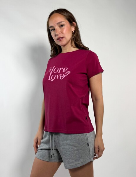 Remera de dama Calu Bordo