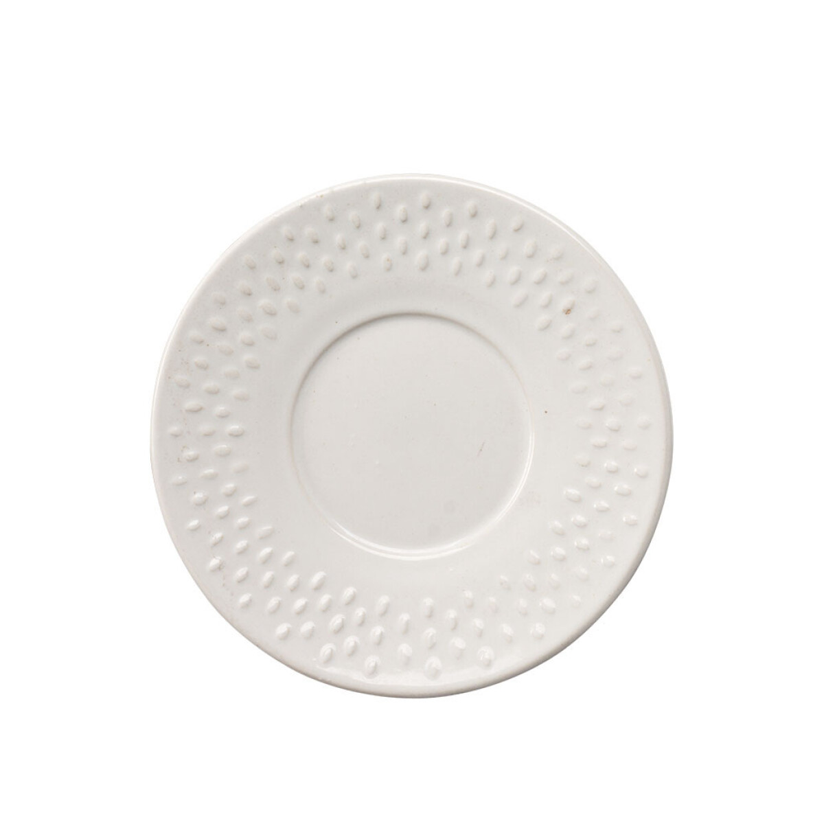 PLATO P/TAZA D16CM CERAMICA DOTS OPACO SANTA ANITA 