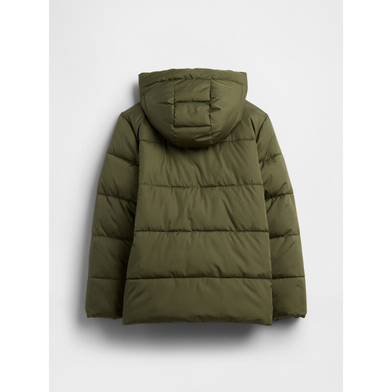 V-WARMEST PUFFER ARMY JACKET GREEN V2