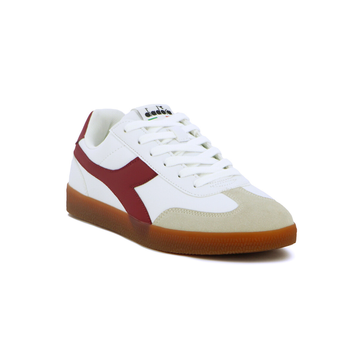 Championes Casuales Mujer Diadora Bamtela - Blanco-rojo 