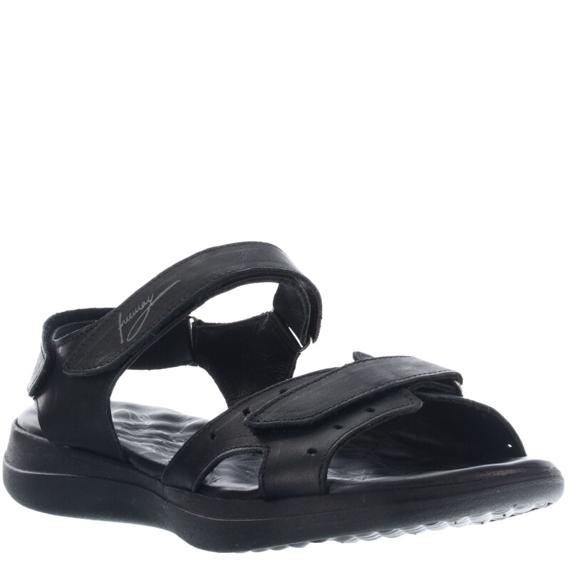 Sandalia de Mujer Freeway Casual c/Velcro Negro