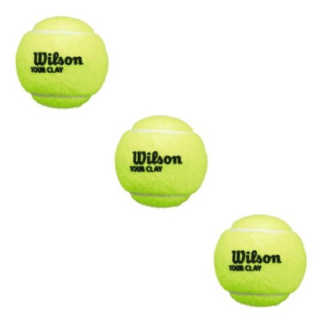 Tubo x3 pelotas de Tenis Wilson Tour Clay con Element Guard Tubo x3 pelotas de Tenis Wilson Tour Clay con Element Guard