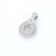Colgante en oro 18k blanco y brillantes Colgante en oro 18k blanco y brillantes
