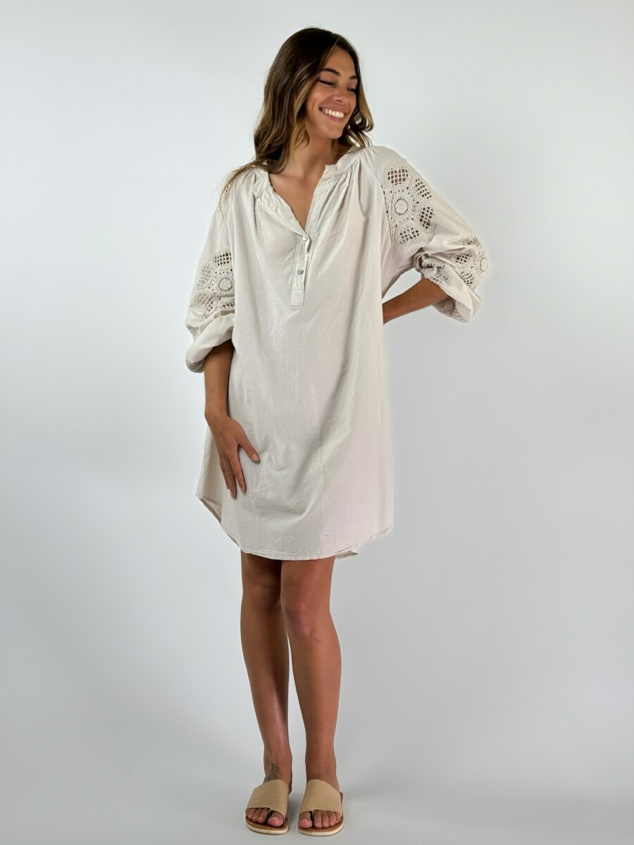 VESTIDO SIRIANDA - BEIGE 