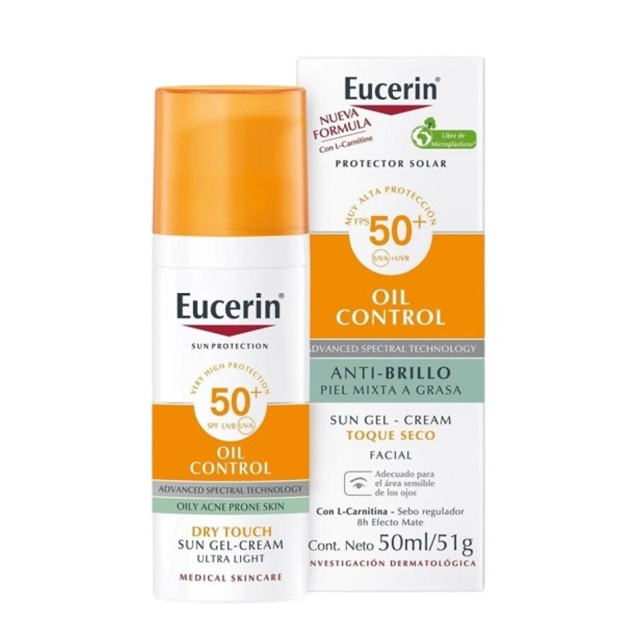 Protector Solar Gel-Crema Oil Control FPS 50 – Eucerin Protector Solar Gel-Crema Oil Control FPS 50 – Eucerin