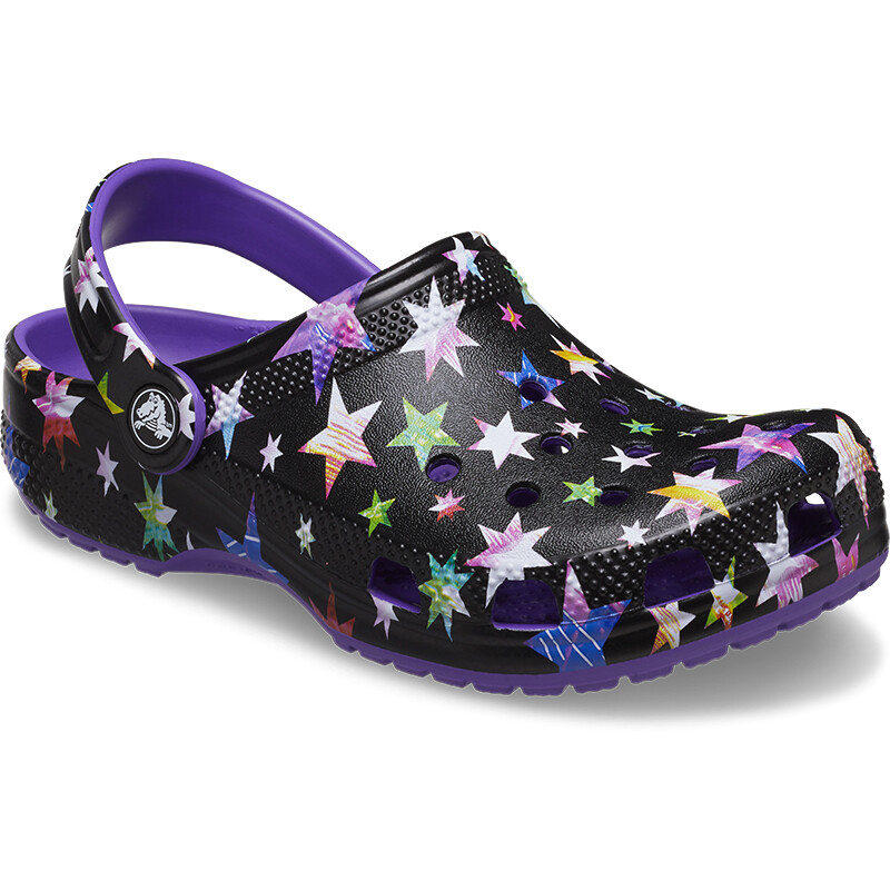 Classic Star Print Clog Negro