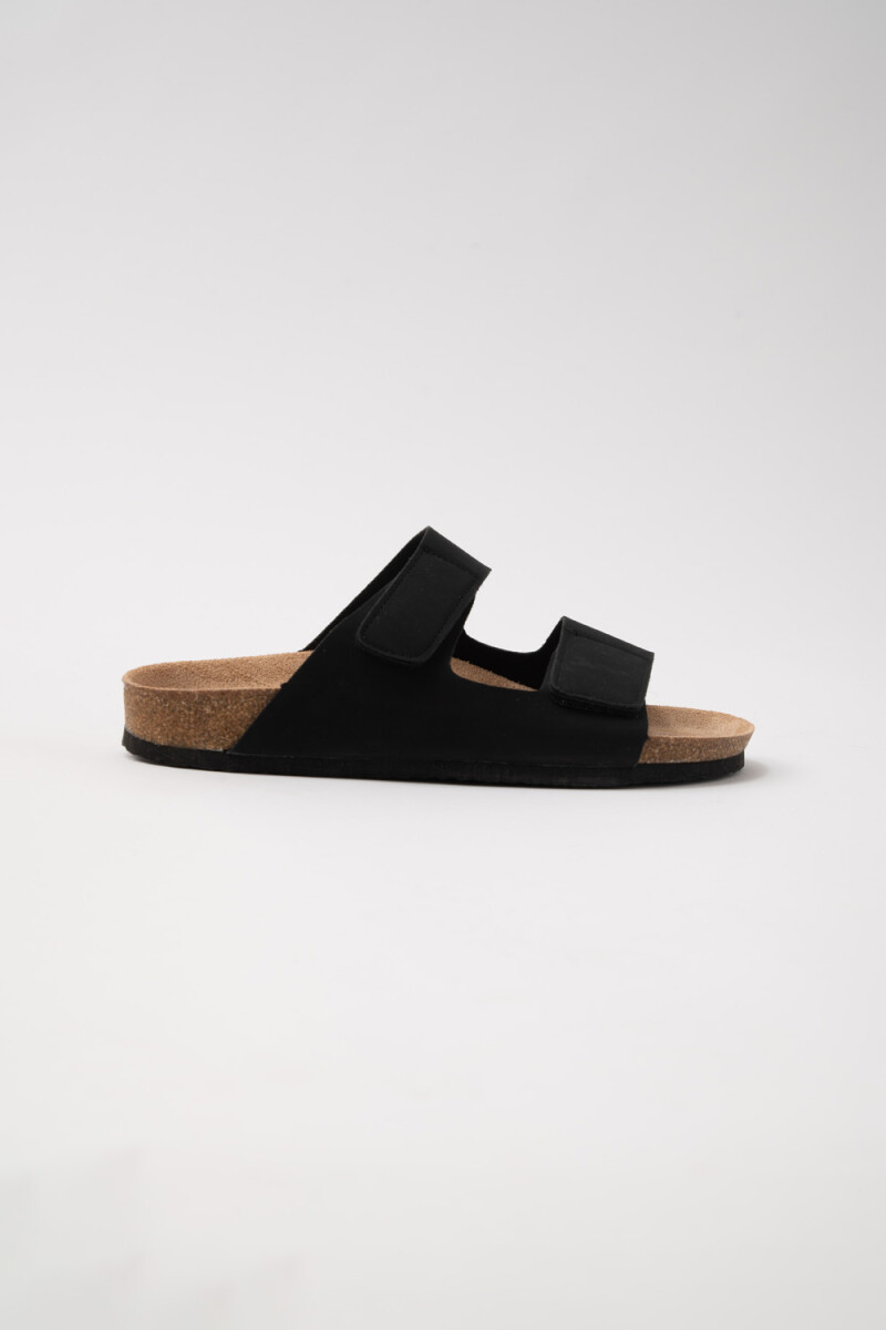 Sandalia Velcro Negra