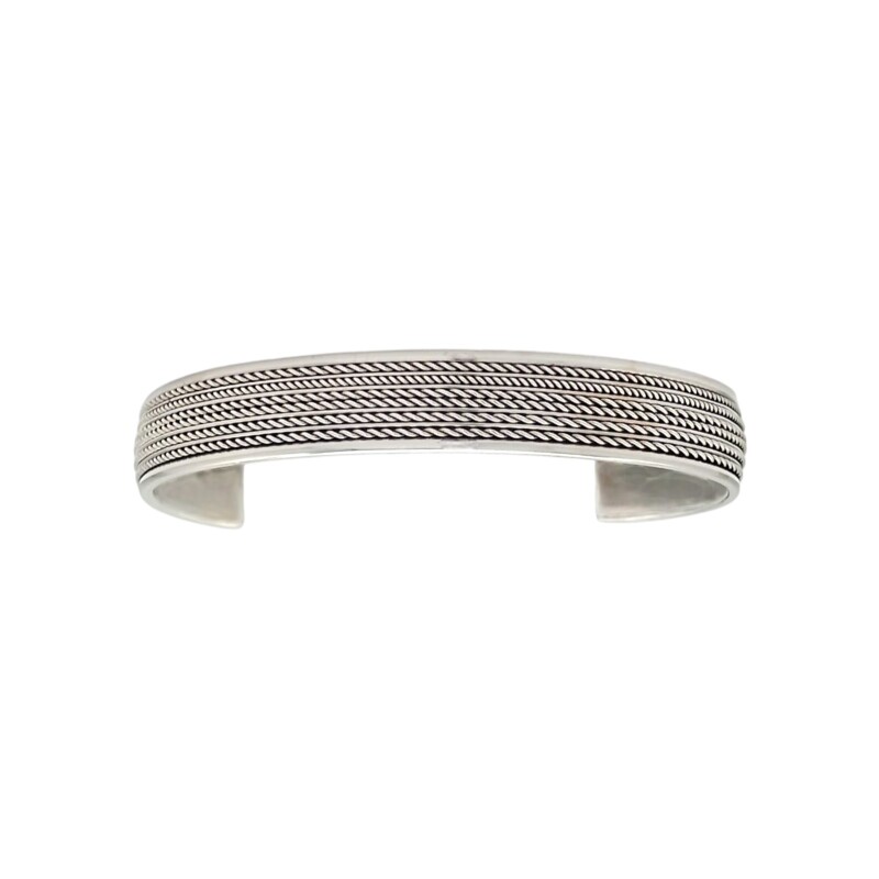 Brazalete tejido rígido-Plata 925-Sin Piedra-BR3010 sinpiedra