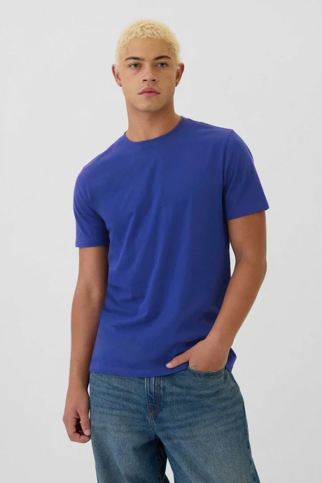 Remera Básica Cuello Redondo Hombre Bellwether Blue 193943