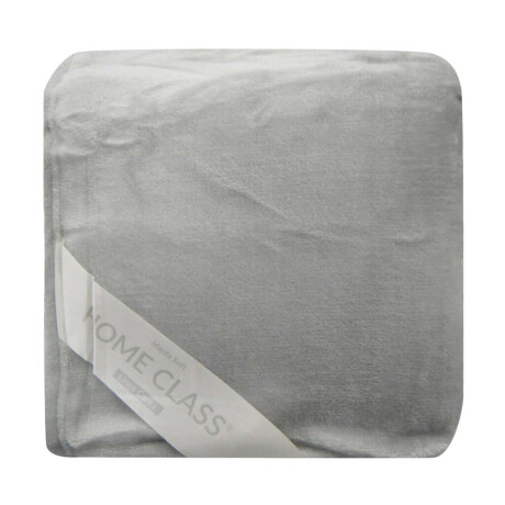 Frazada Flannel 2 Plazas Home Class 200 x 240 cm Gris
