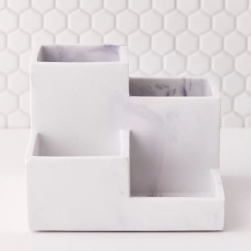 Organizador Cerámica Escalonado 16x16 cm Marble