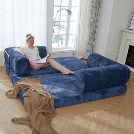 Sillón Cama 2 Cuerpos CloudNest Azul